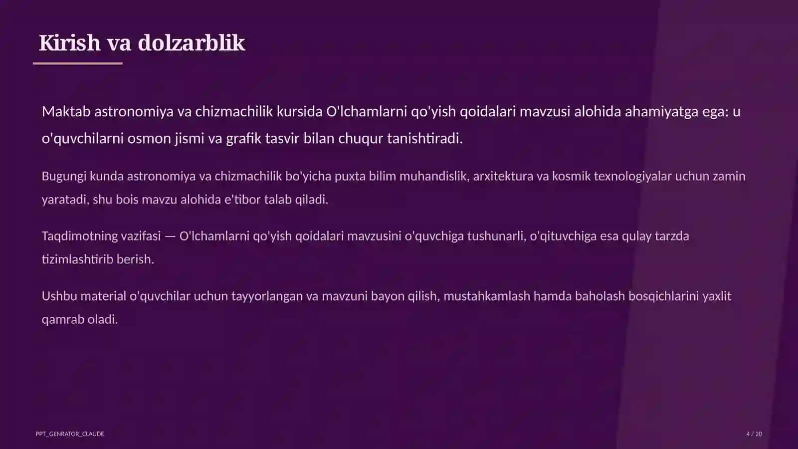 O'lchamlarni qo'yish qoidalari (8-sinf) 2