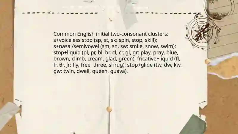 Simple consonant closter 4