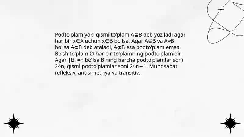 To'plamdagi operyatsiyalar 4