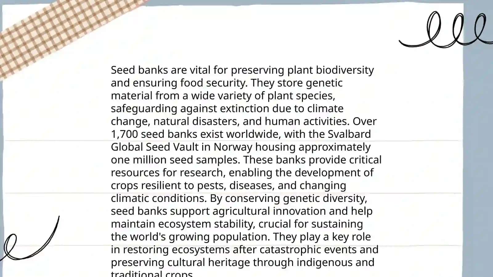 Seed bank 4
