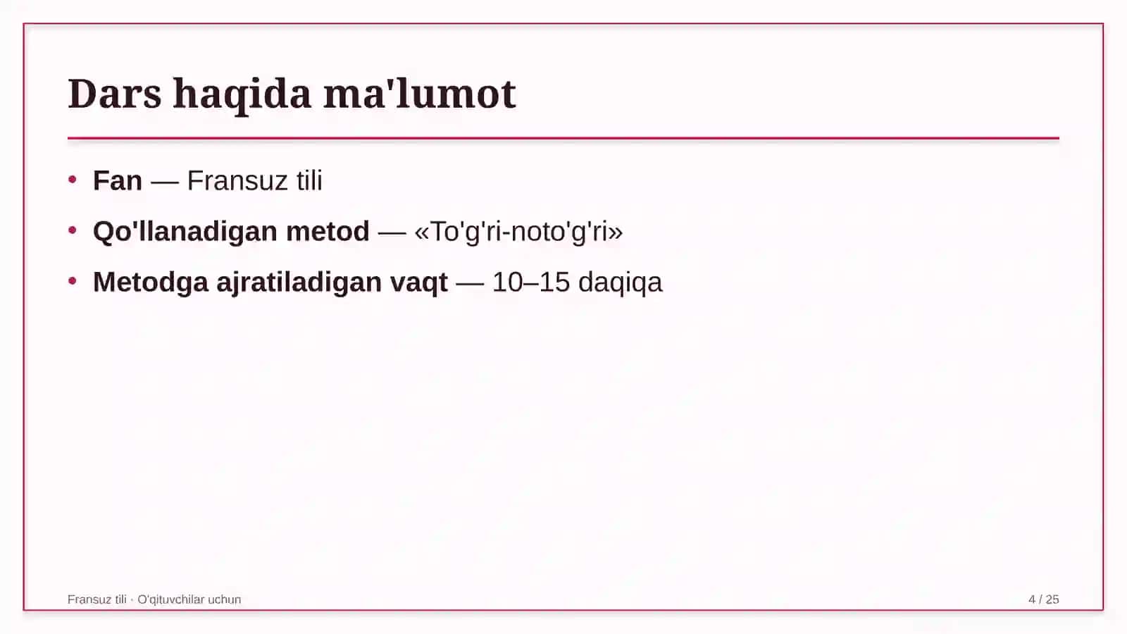 fransuz tili darslarida to'g'ri noto'g'ri metodidan foydalanish 1727 4