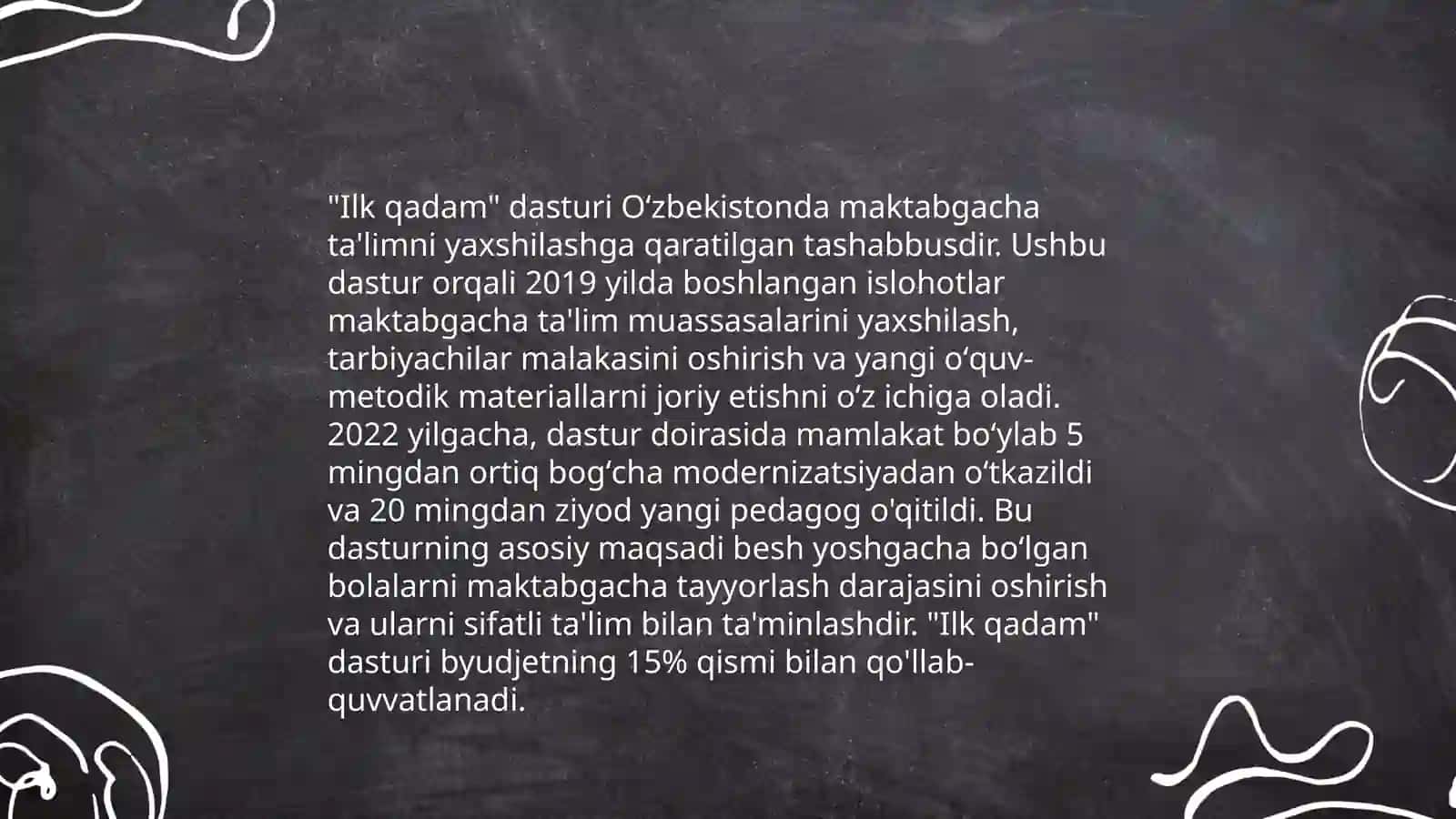 "Ilk qadam davlat oʻquv dasturini amalda qoʻllanilishida pedagogning roli" 4