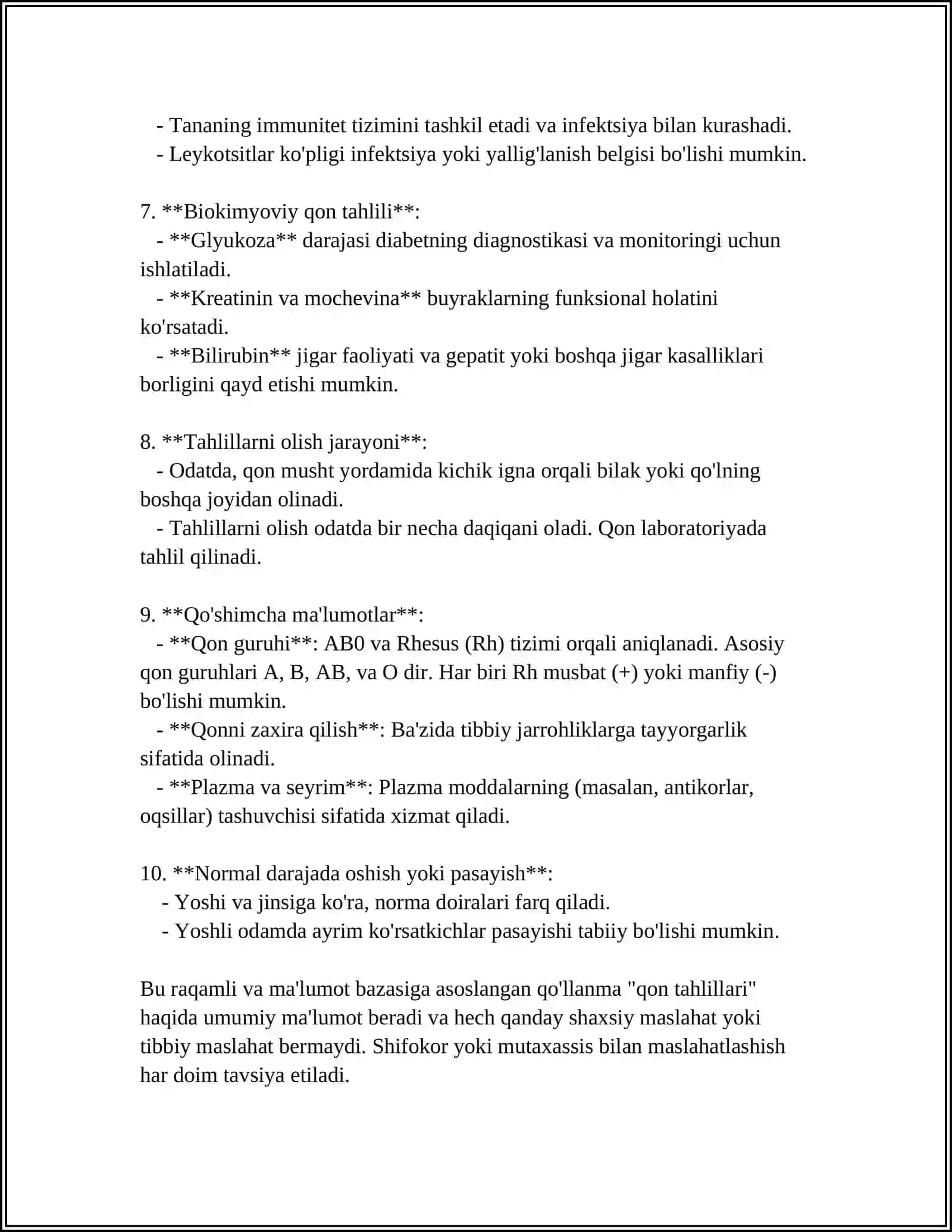 YUQUMLIY KASALIKLAR SHIFOHONASI LABORATORIYASI AMALIYOT XISOBOTI 4