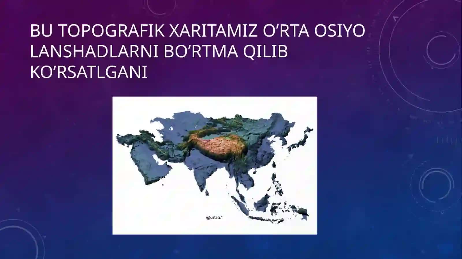 TOPOGRAFIK KARTADA MASHQLAR BAJARISH 4