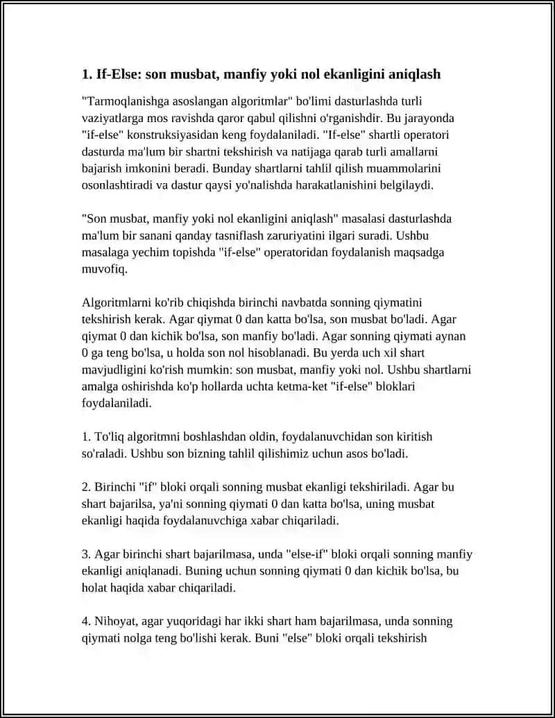 TARMOQLANISHGA ASOSLANGAN ALGORITMLAR 4