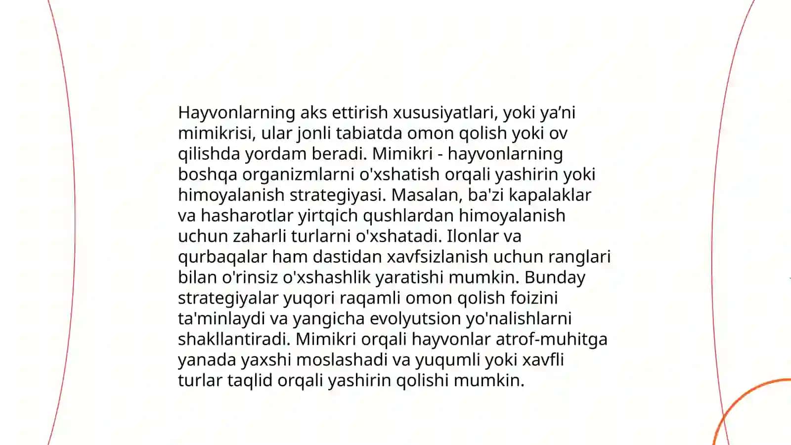 Jonli tabiatda o'simliklarning aks ettirish shakllari 4