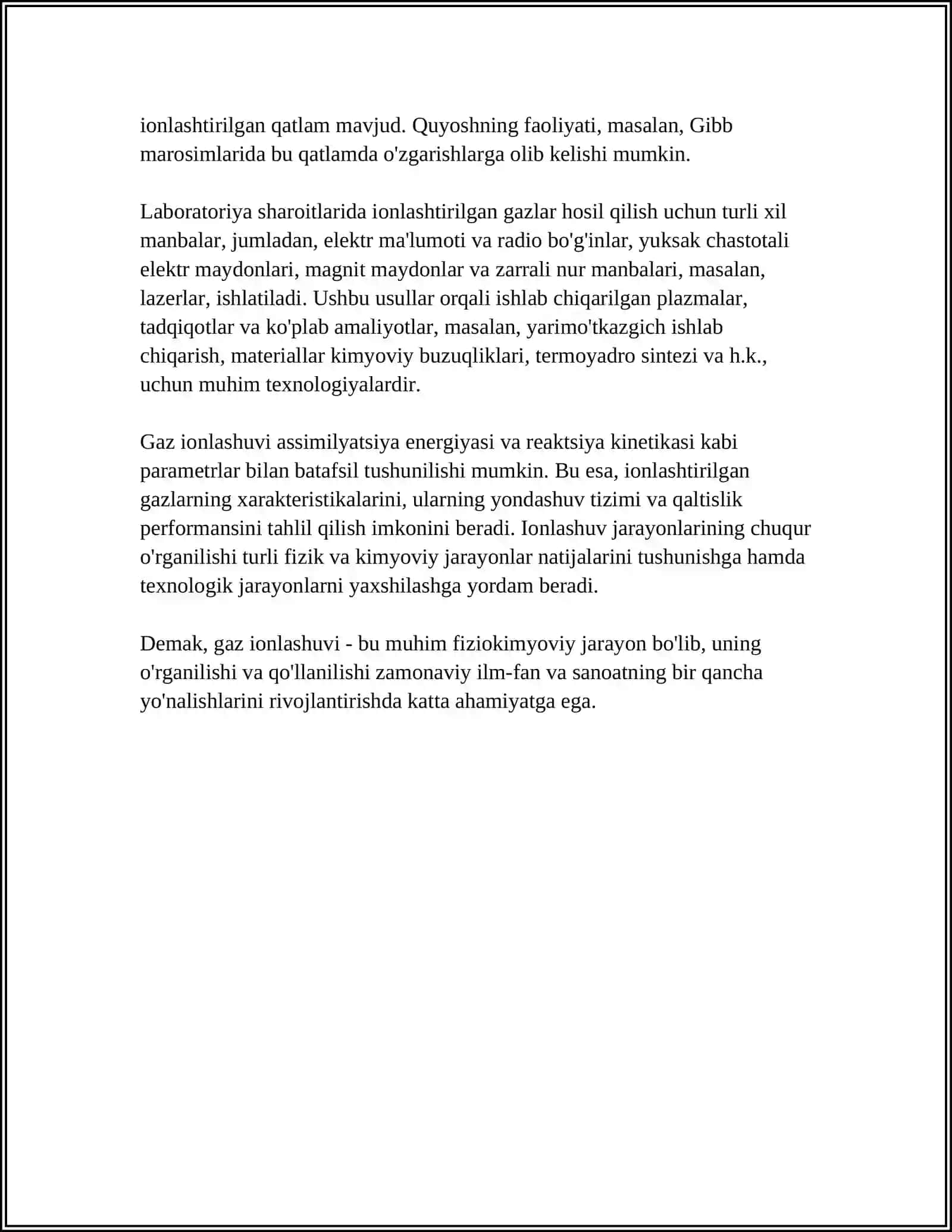 GAZNING IONLASHUVI VA ELEKTR OTKAZUVCHANLIGI 4
