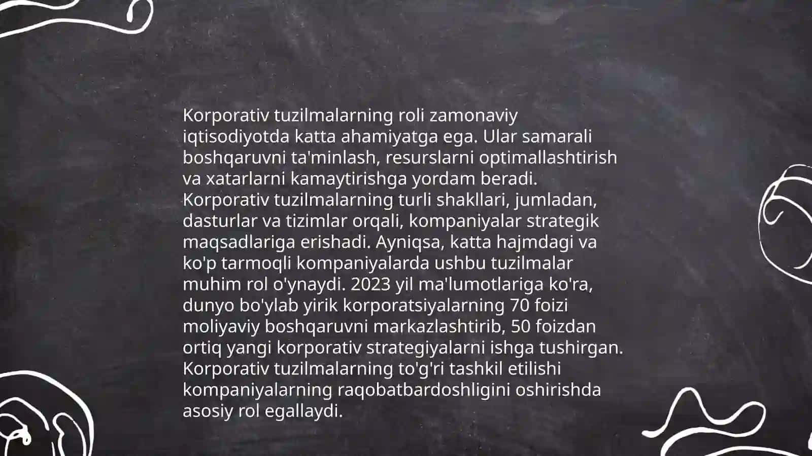 Xalqaro investitsiyalar bozorida korporativ tuzilmalar ishtiroki 4