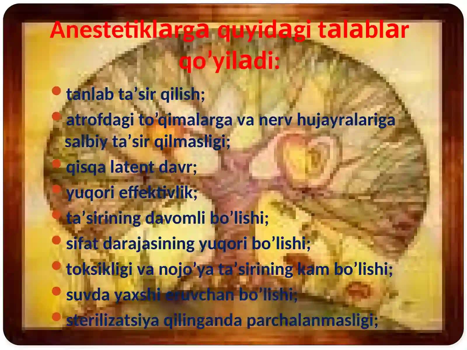 Mahalliy anestetiklar tasnifi 4