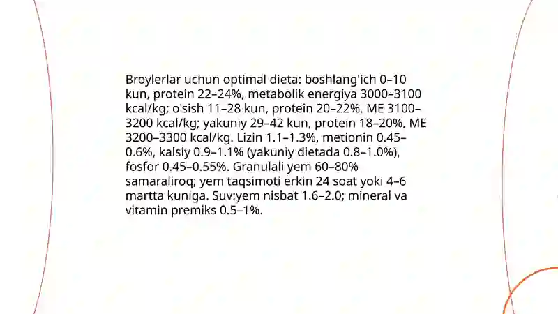 Parrandalarni oziqlantirish texnalogiyalari 4
