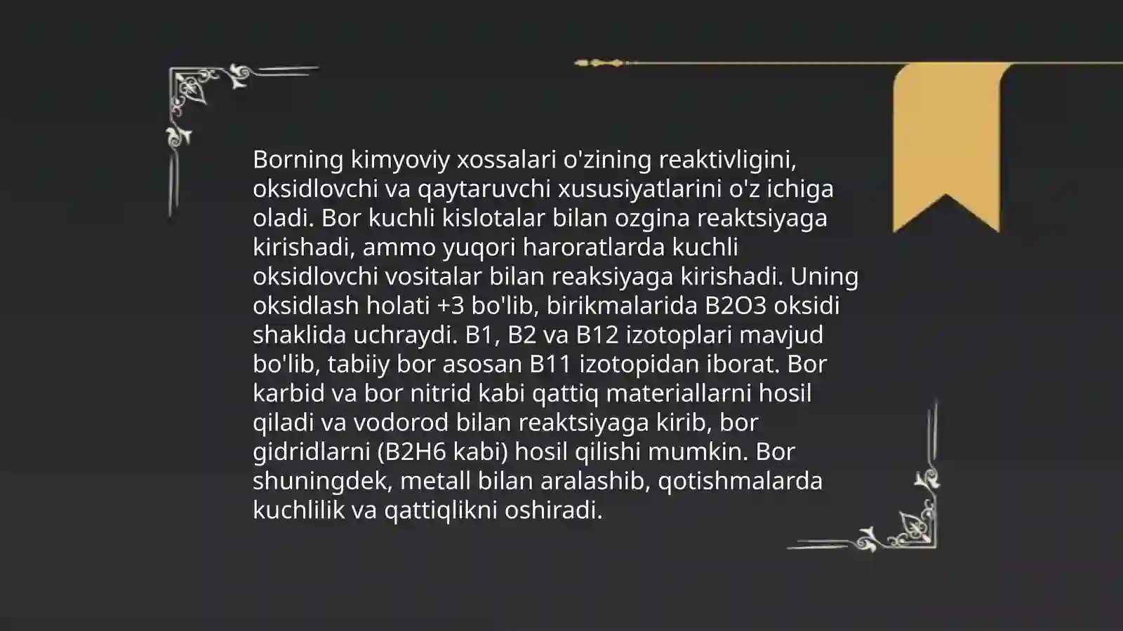 Davriy sistemaning 3A guruh elementlari 4