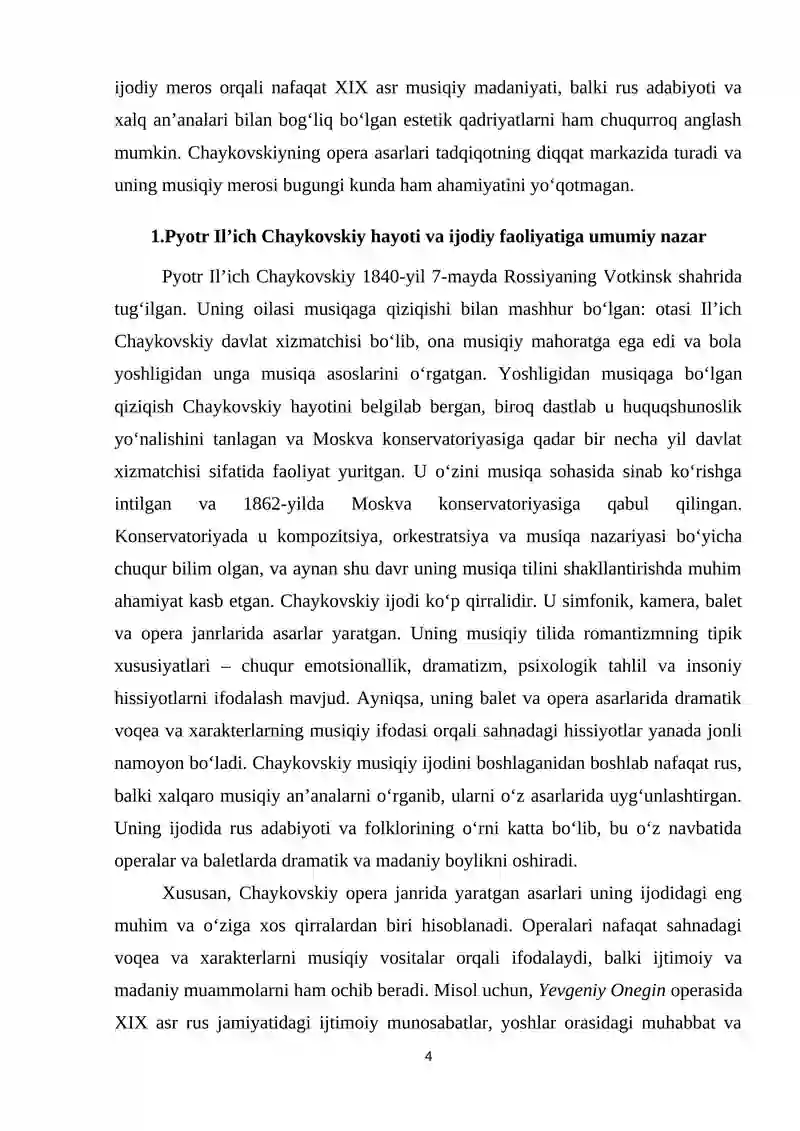 Chaykoviskyini opera ijodi 4