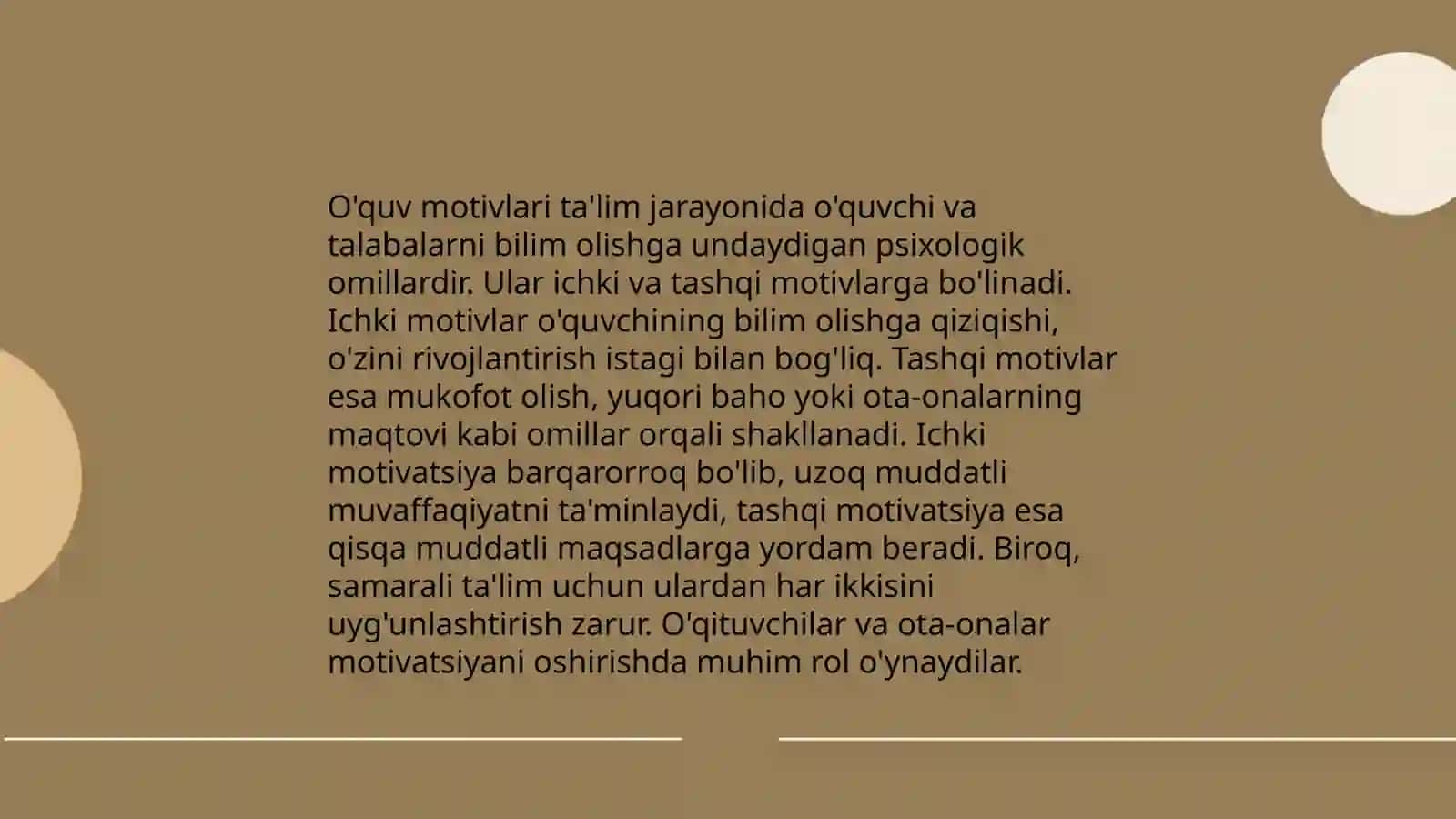 Ta'lim psixologiyasi o'quv faoliyati 4