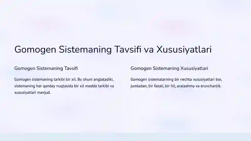 Gomogen va Geterogen Oilalar 4