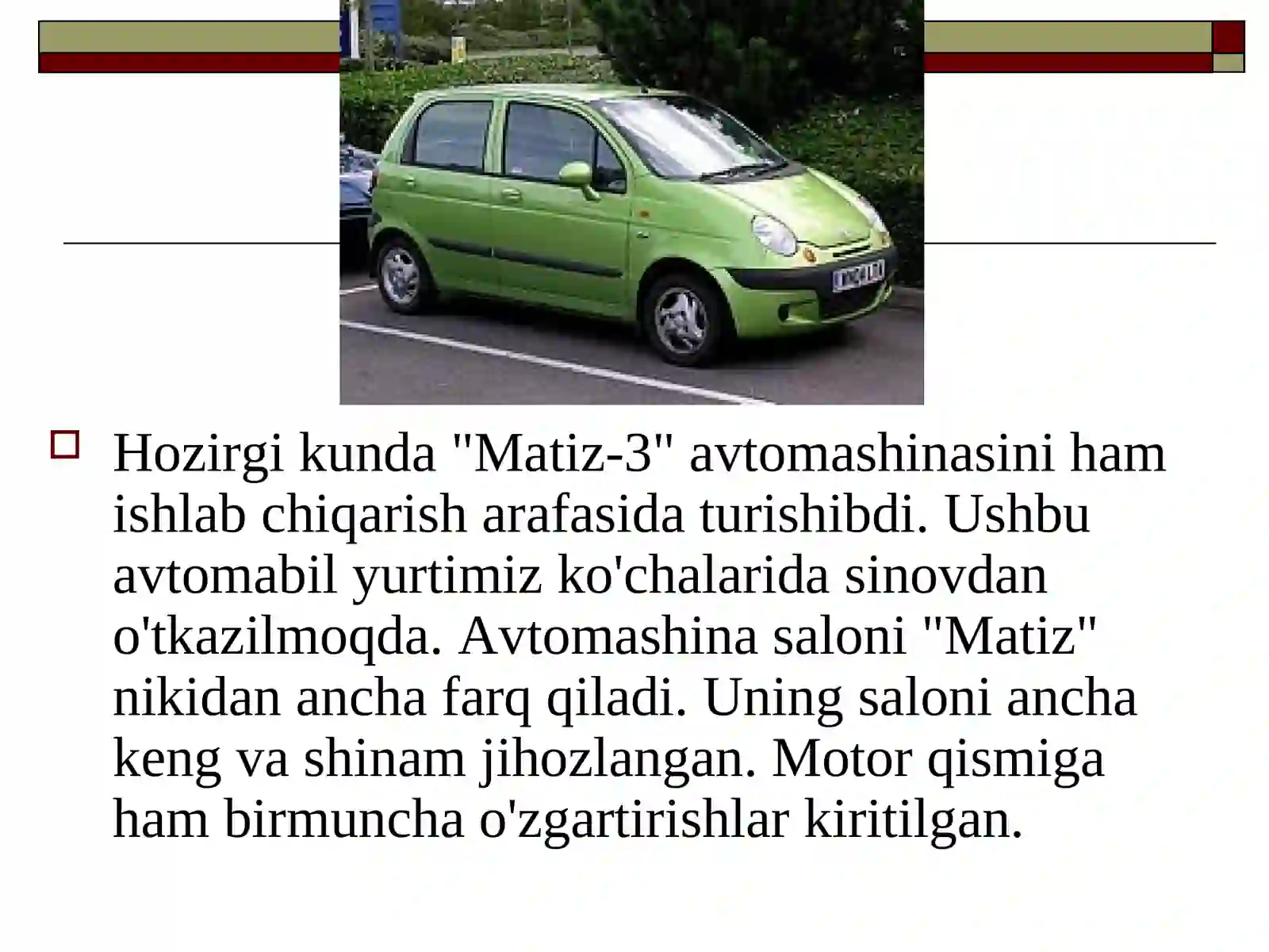 GM-O'zbekistonCHEVROLET 4