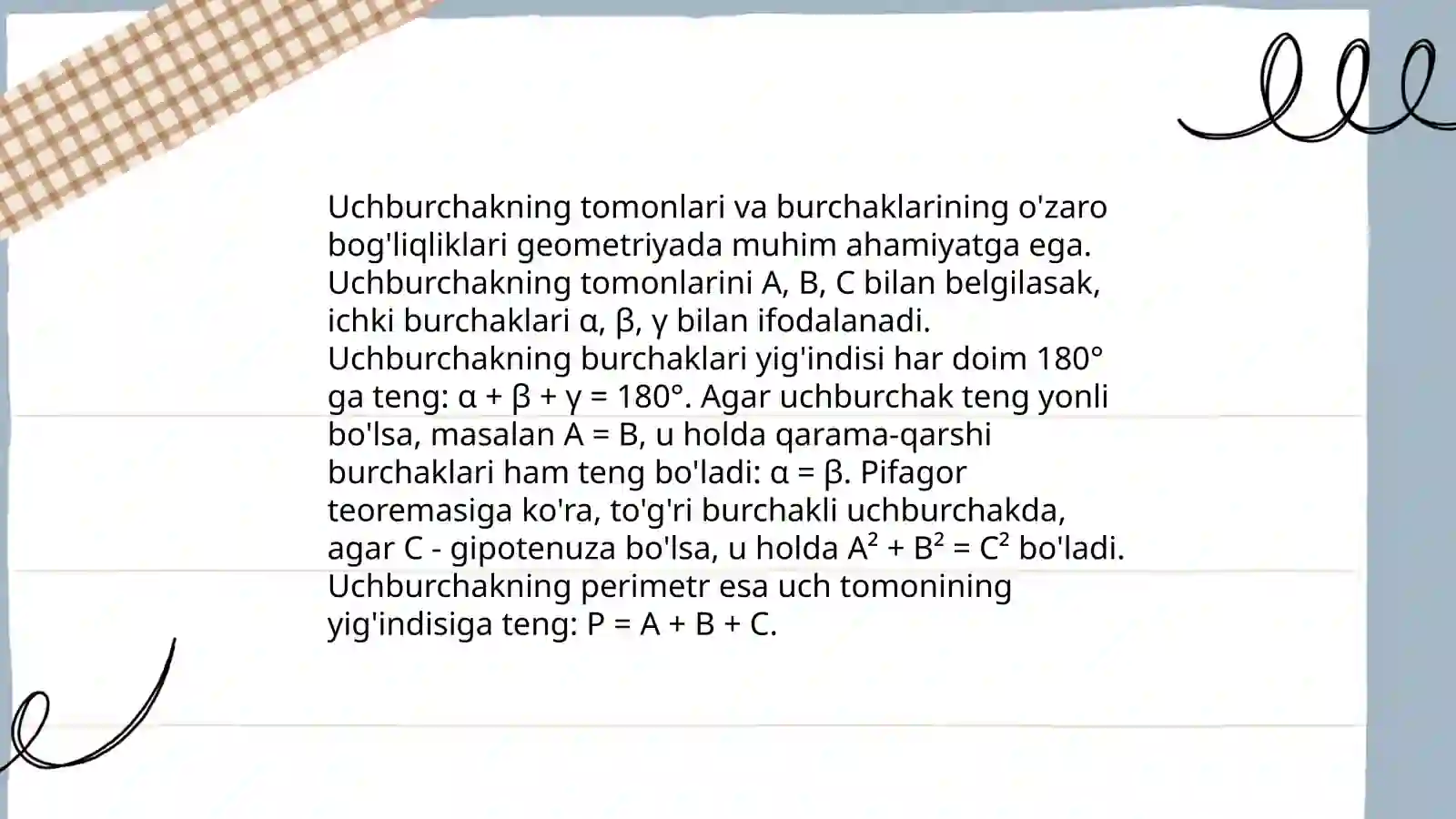 Uchburchak Chizish Usullari 4