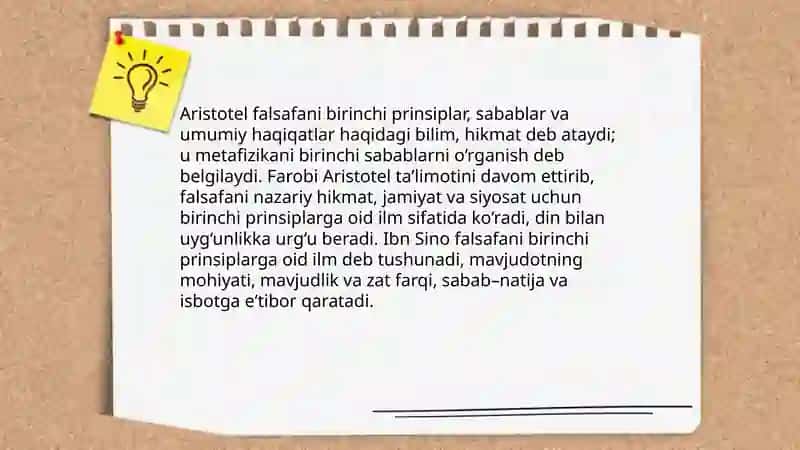 Falsafa mohiyatiga oid Sharq va G'arb mutafakkirlari ta'riflarini tasniflash 4