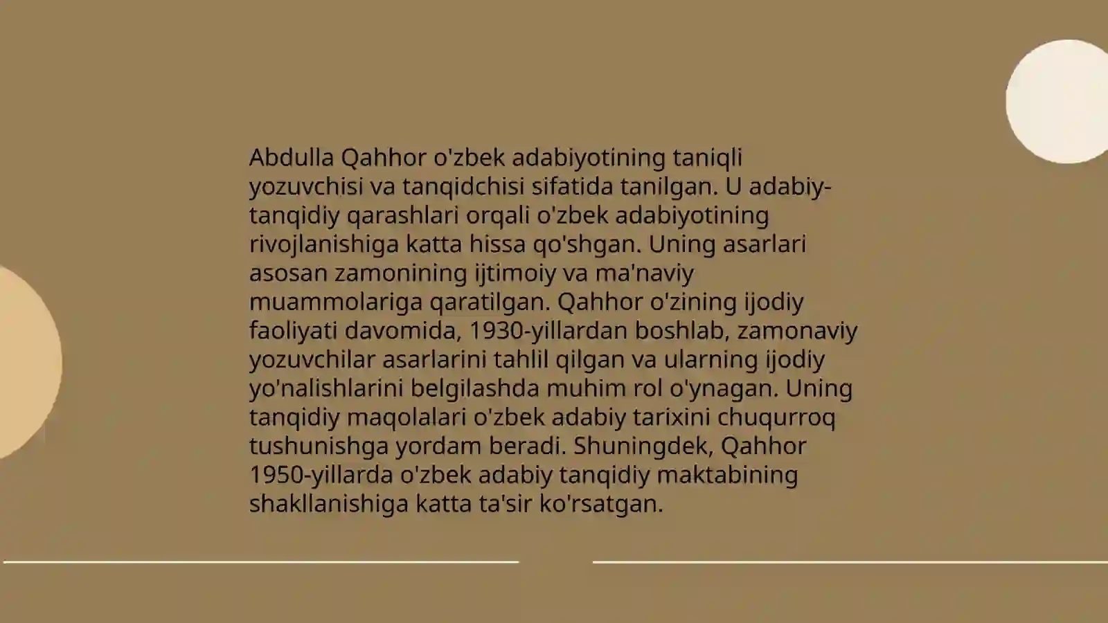 Oybek va Abdulla Qahhor adabiy-tanqidiy qarashlari 4