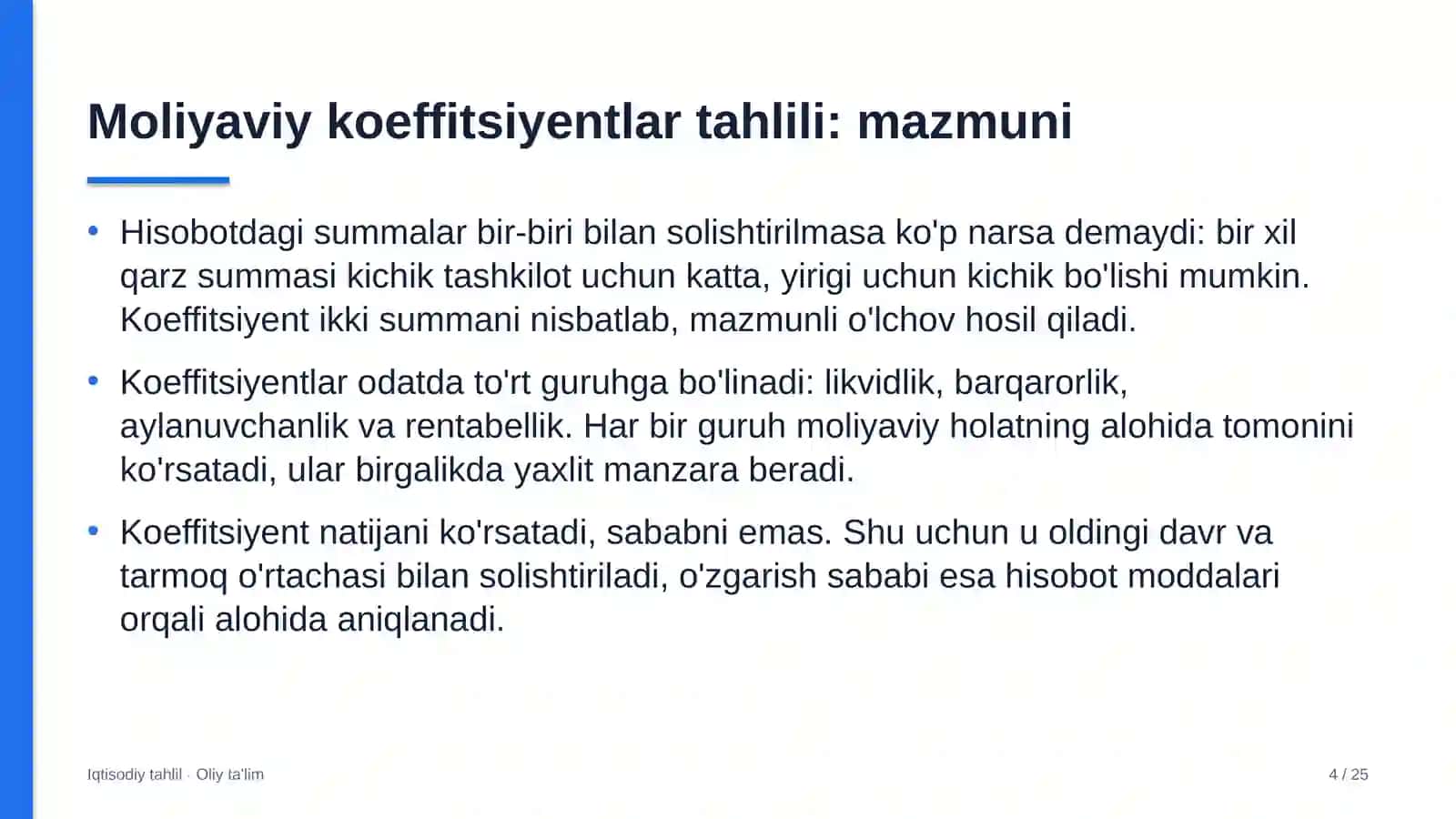 fond birjasida moliyaviy koeffitsiyentlar tahlili 5966 4