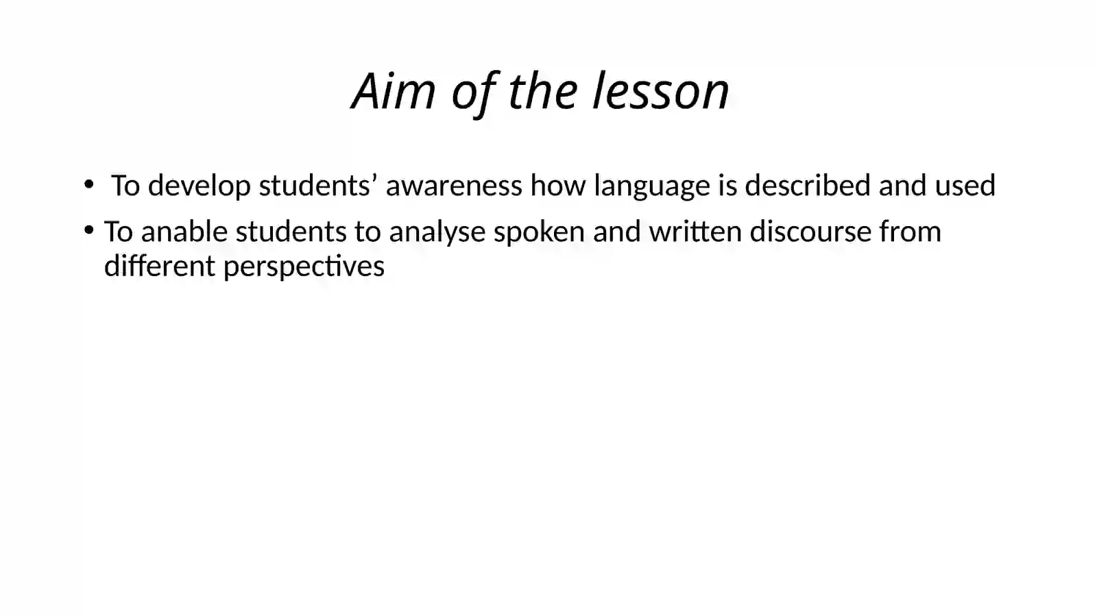 DISCOURSE ANALYSIS STUDIES LANGUAGE IN USE 4