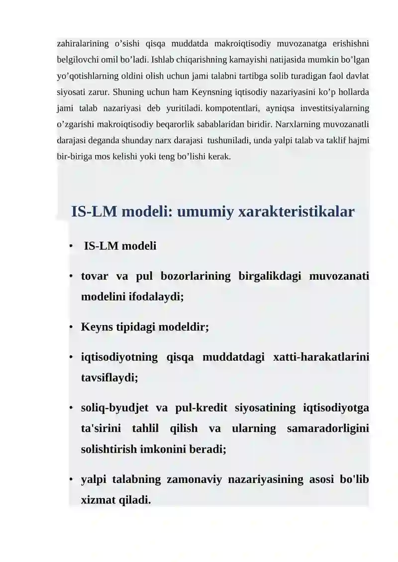 IS-LM MODELI 4