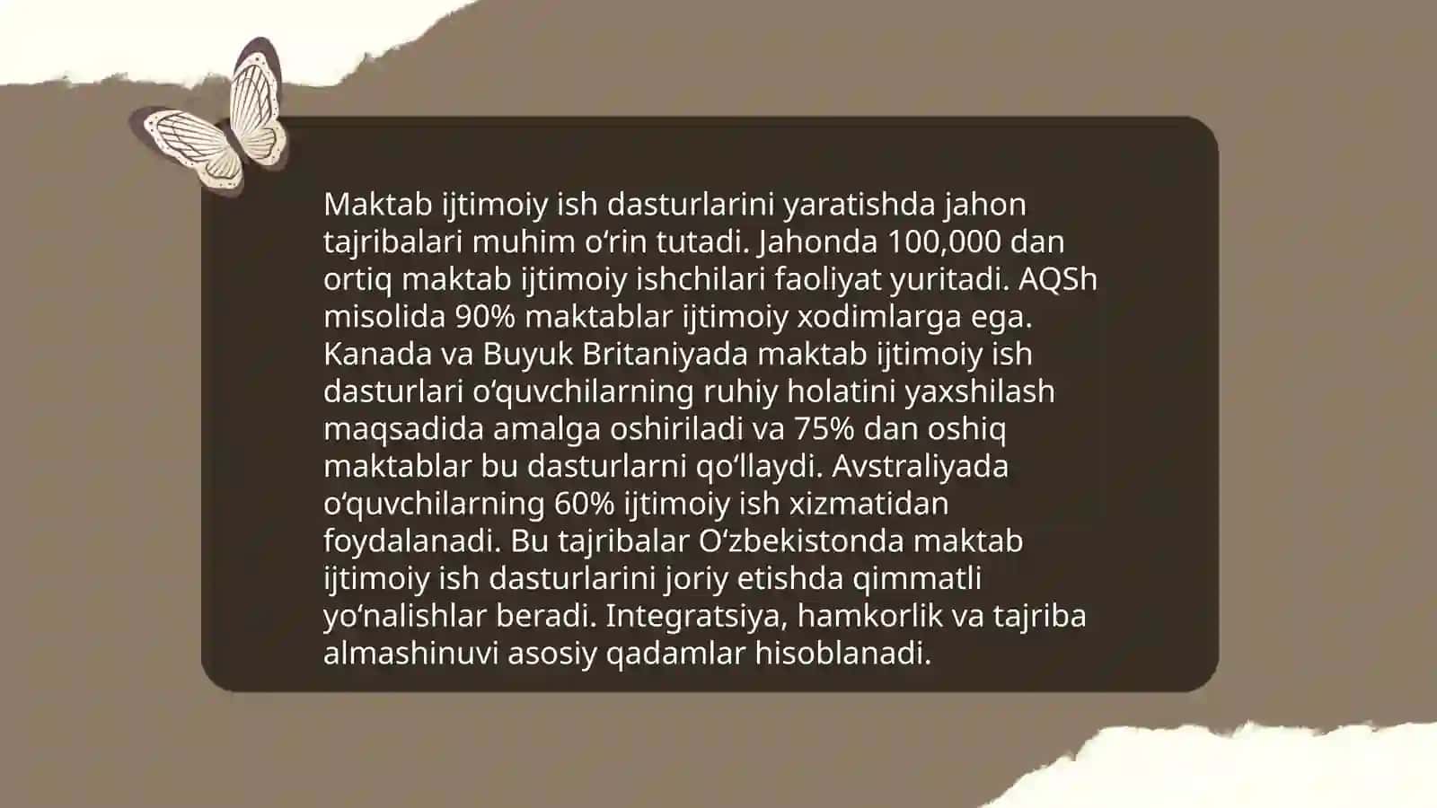Maktab ijtimoiy ish faoliyatini rivojlantirishda jahon amaliyoti tajribalari 4