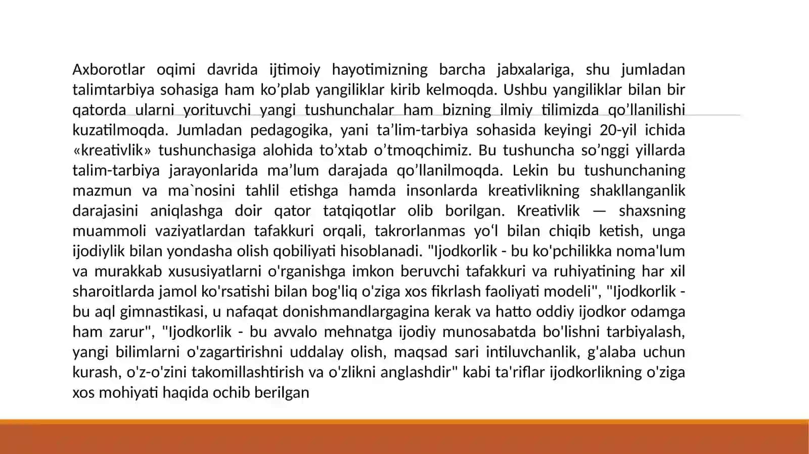 Innovatsion taʼlim muhitida oʻqituvchining kreativligi 4