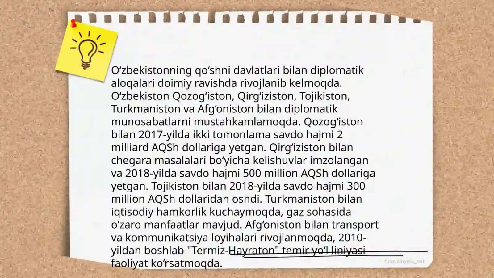 Markaziy Osiyoda tinchlik va barqarorlikni taminlashda O'zbekistonni o'rni 4