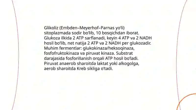 Katabolik metabolizm. Mikrob hujayrasi tomonidan energiya olish usullari turlari 4