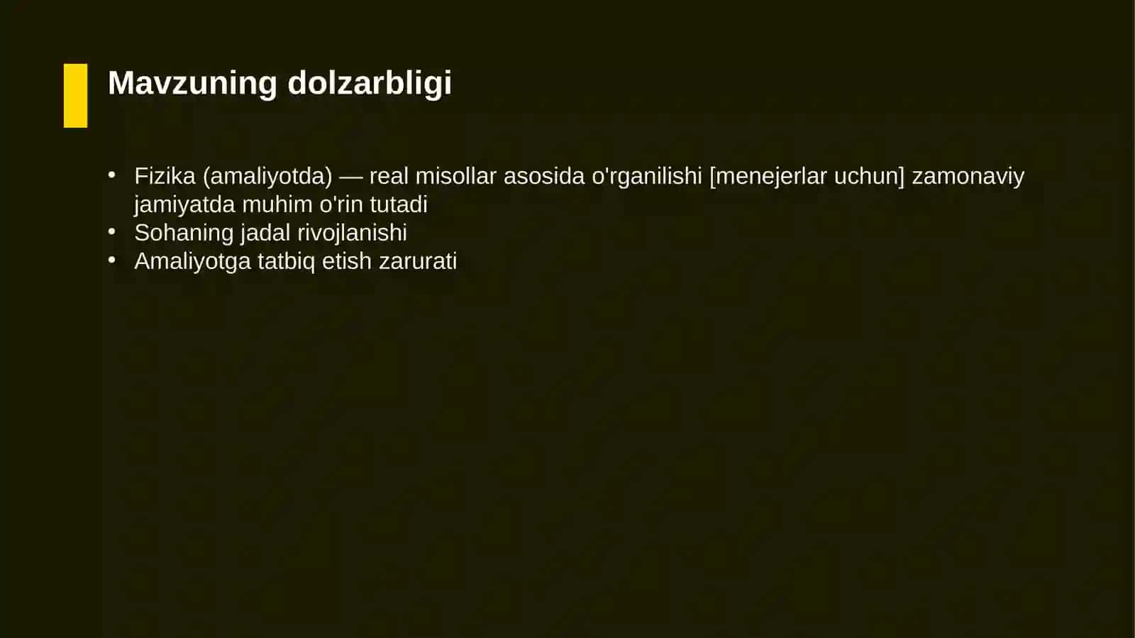 Fizika (amaliyotda) — real misollar asosida o'rganilishi [menejerlar uchun] 4