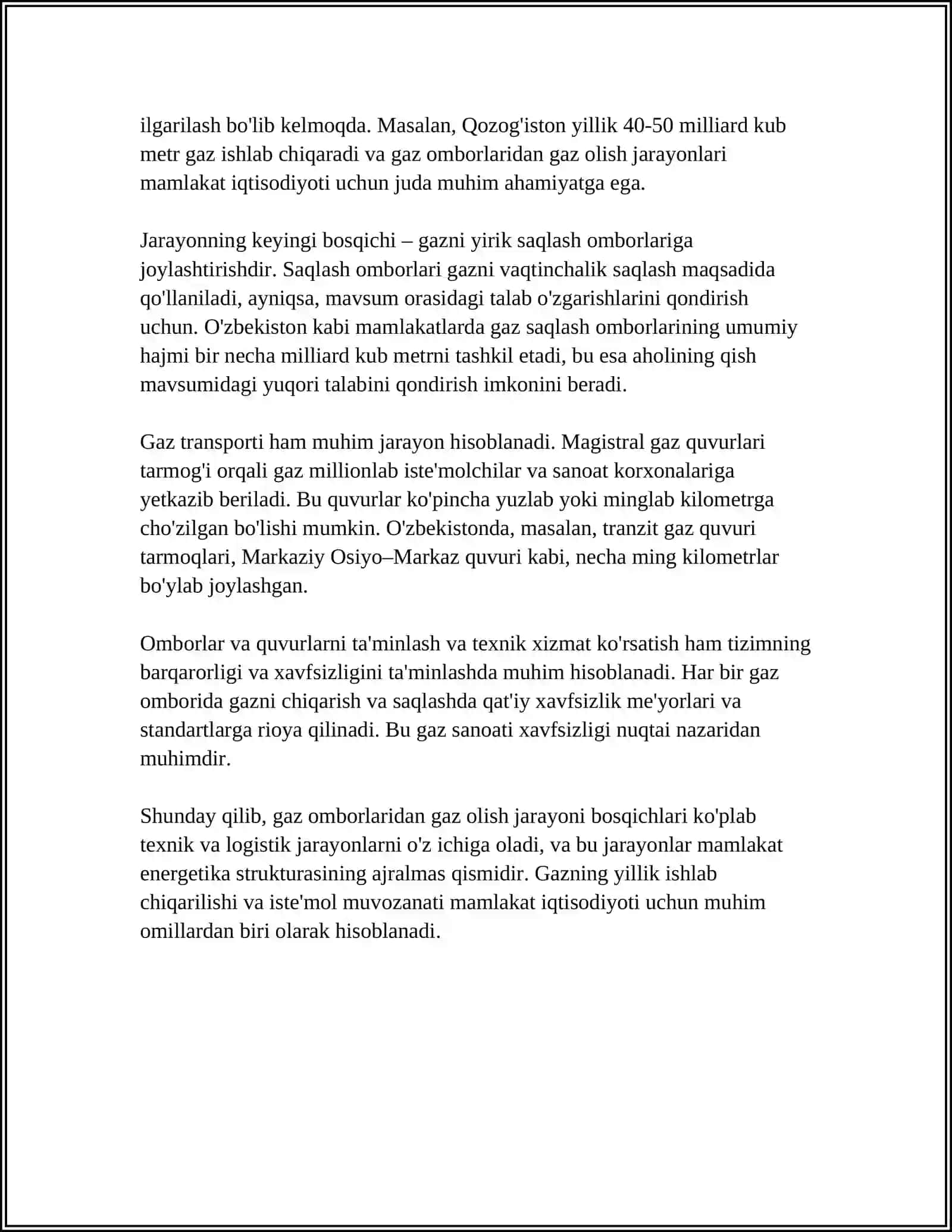 GAZ OMBORIDAN GAZ OLISH VA UZATISHGA TAYYORLASH 4
