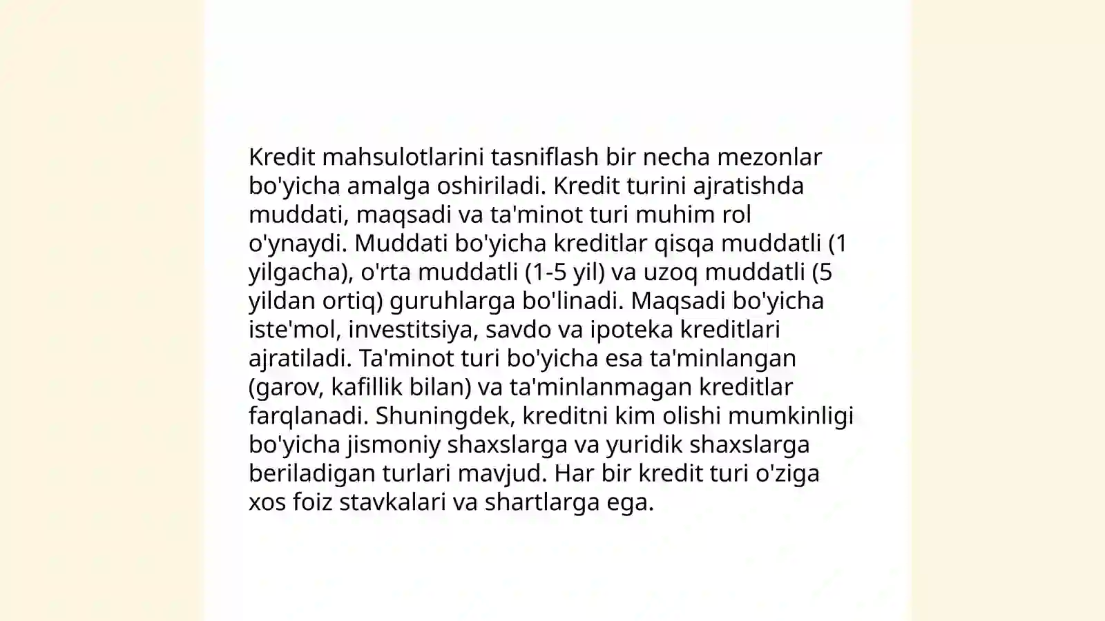 Kreditlarni tashkil etish usullari va sxemalari 4