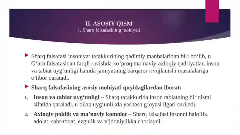 SHARQ FALSAFASINING MOHIYATI VA IJTIMOIY TARAQQIYOTDAGI RO’LI 4