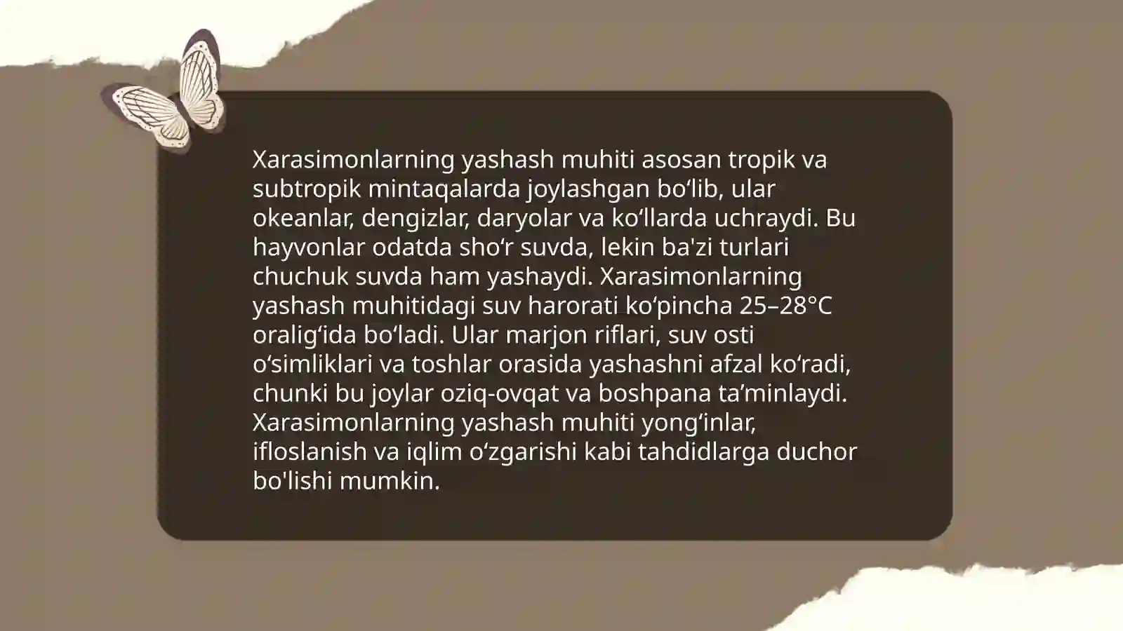 Xarasimonlar yoki nurli suvoʻtlar boʻlimining umumiy xarakteristikasi, klassifikatsiyasi,asosiy vakillari va koʻpayishi 4
