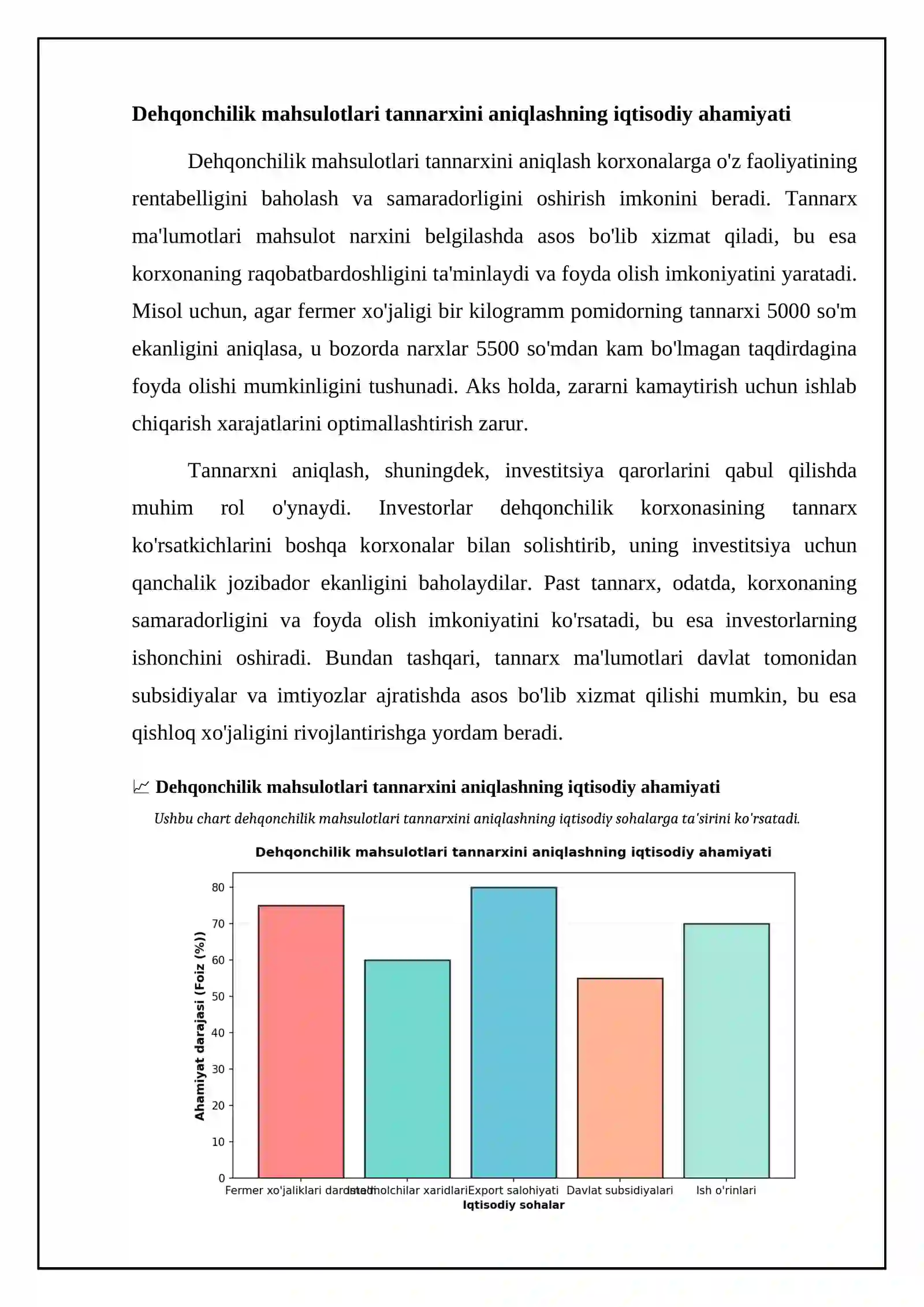 Dehqonchilik mahsulotlari tannarxini hisoblash tartibi 4