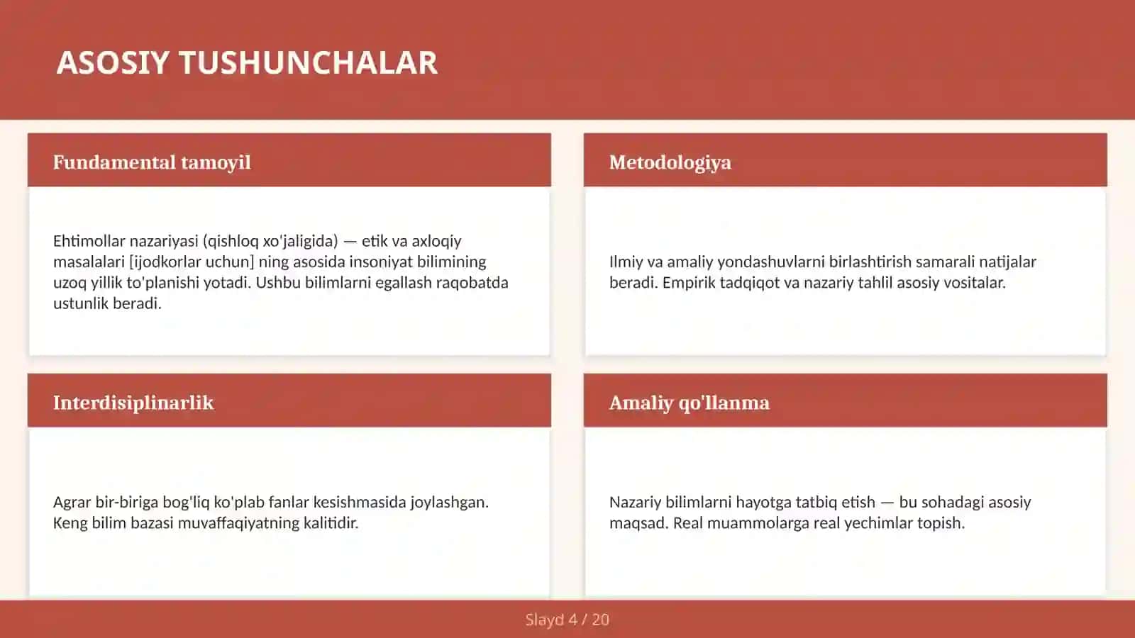 Ehtimollar nazariyasi (qishloq xo'jaligida) — etik va axloqiy masalalari [ijodkorlar uchun] 4