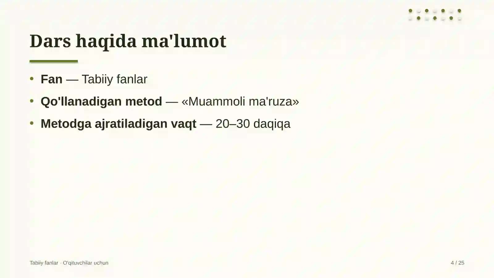 tabiiy fanlar darslarida muammoli ma'ruza metodidan foydalanish 8747 4