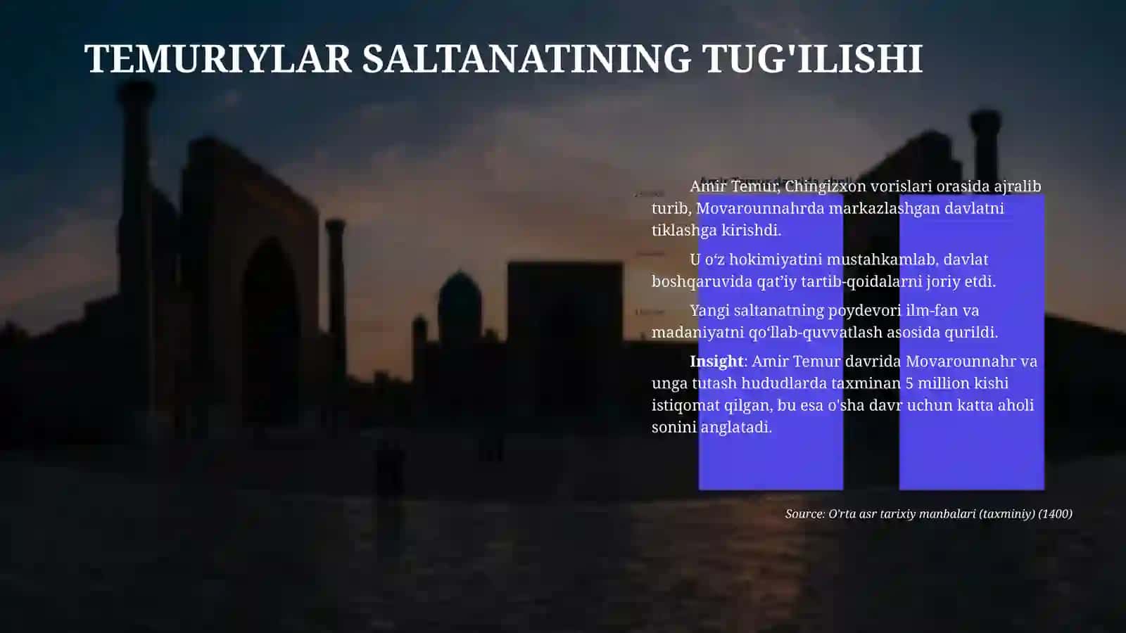 Amir Temur buyuk davlat arbobi va sarkarda 4