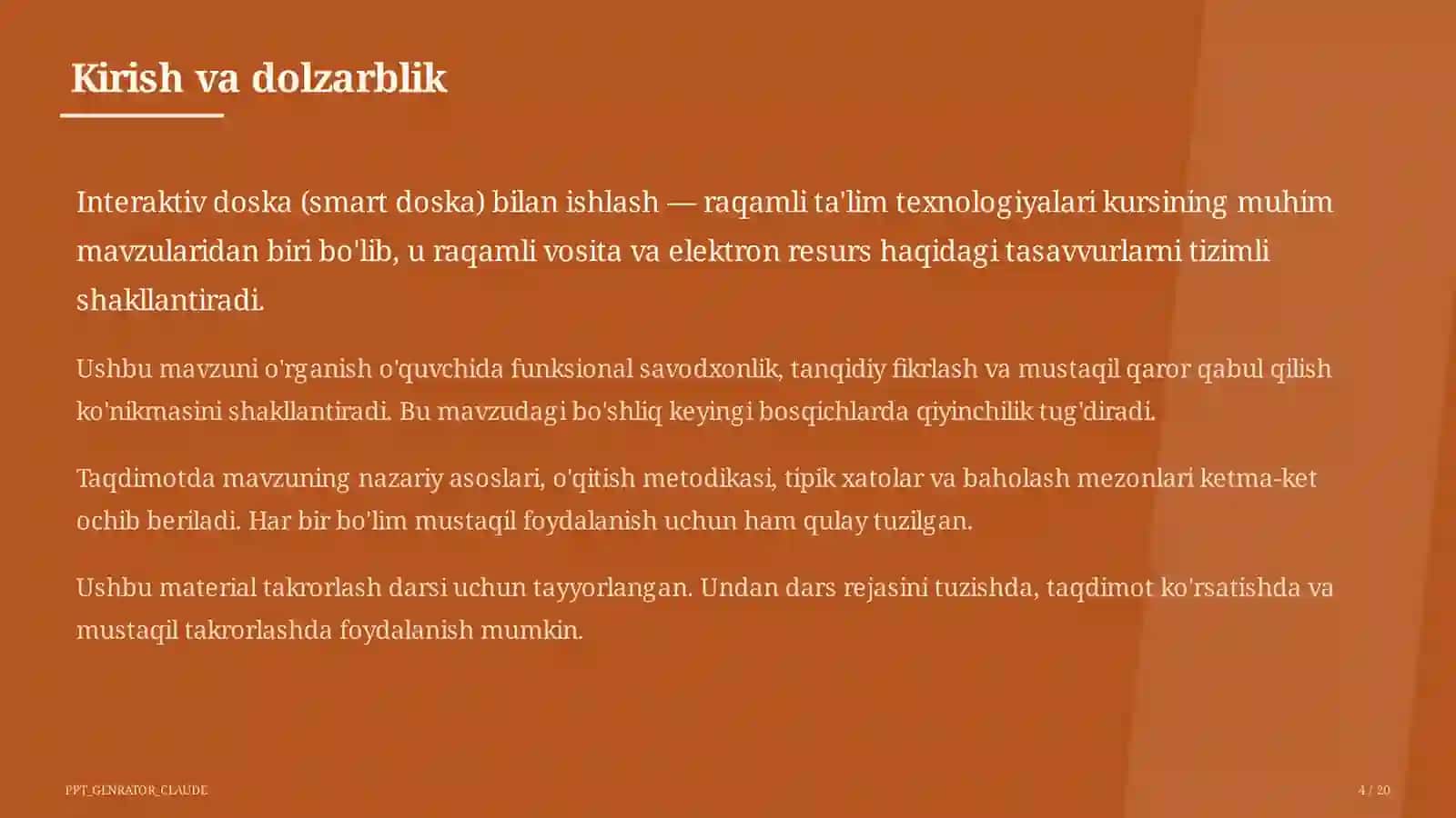 Interaktiv doska (smart doska) bilan ishlash 4