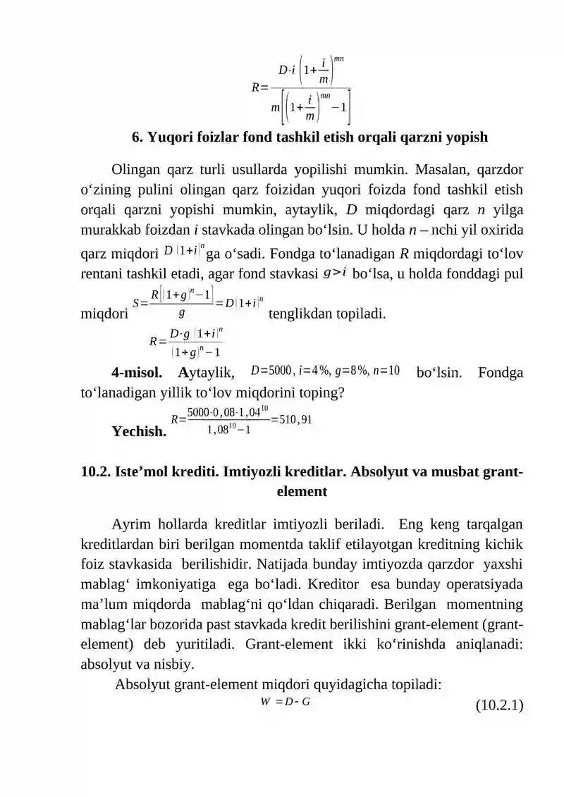 KREDIT HISOBI 4