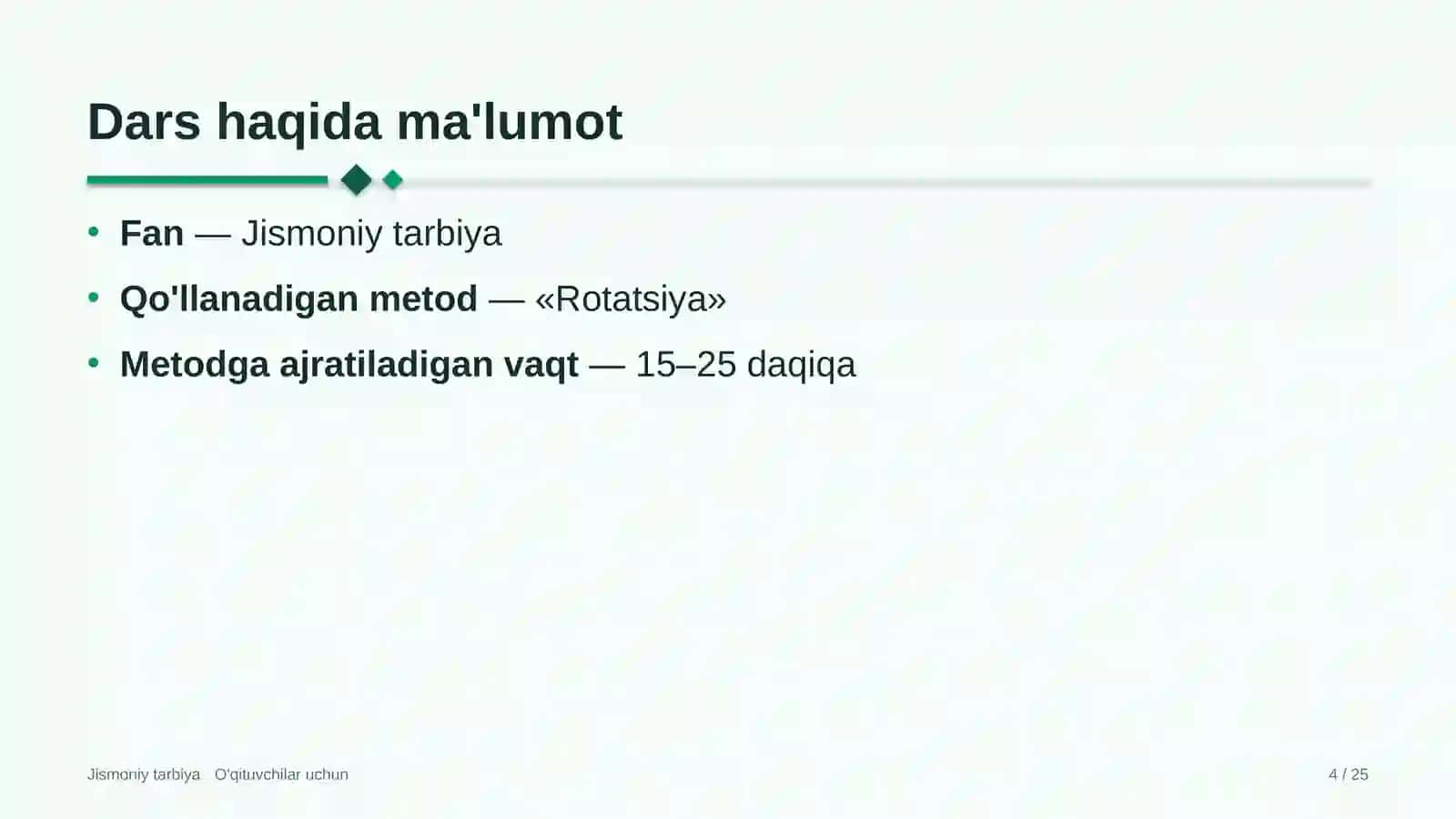 jismoniy tarbiya darslarida rotatsiya metodidan foydalanish 5877 4