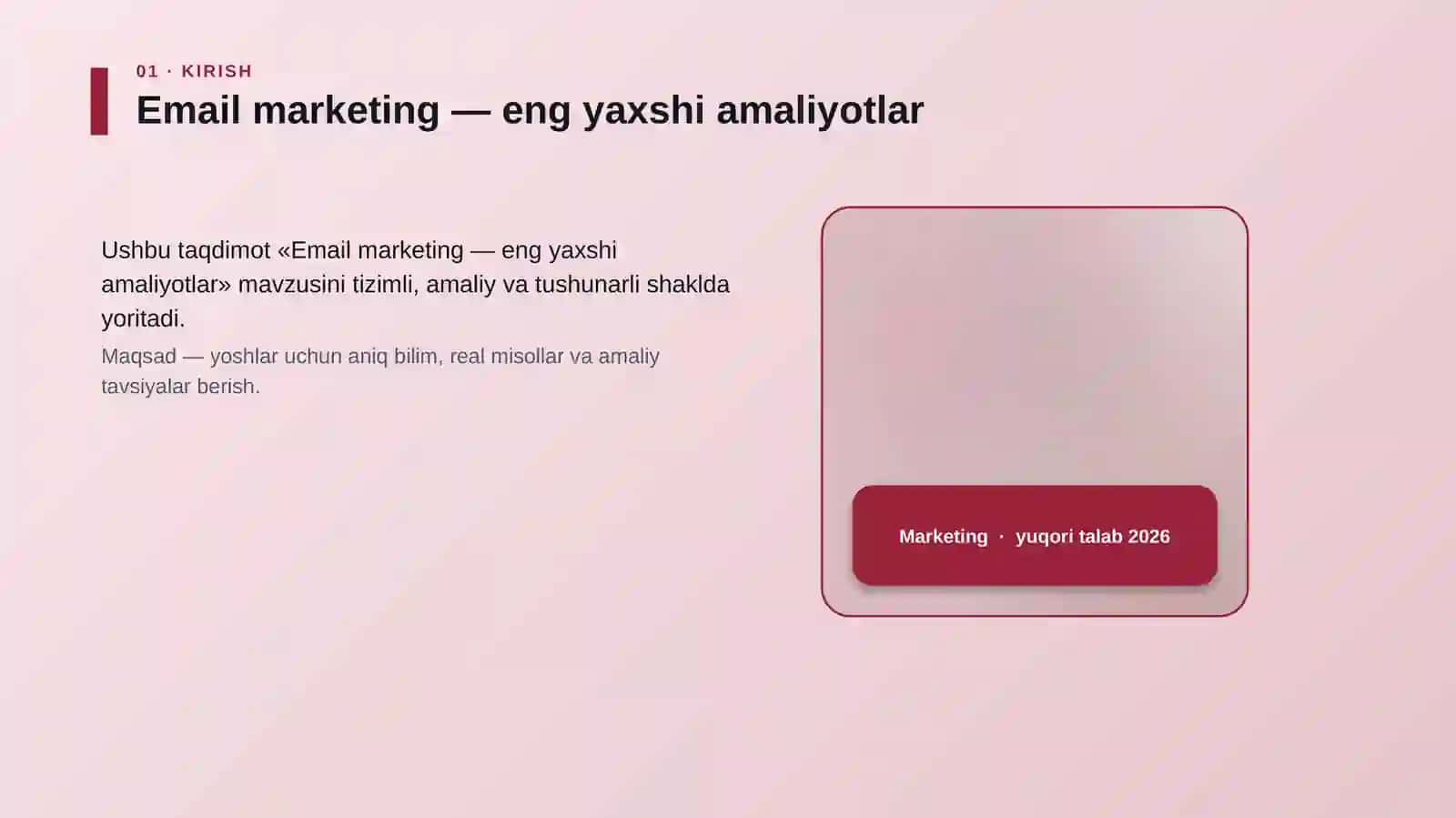 Email marketing — eng yaxshi amaliyotlar 4