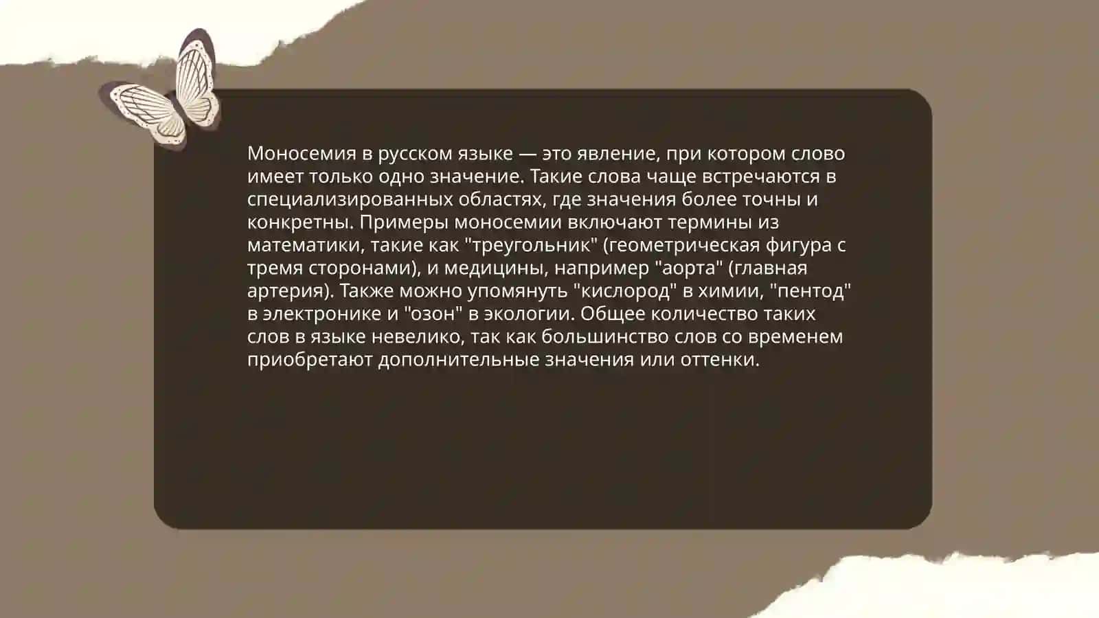 Моносемия и полисемия 4