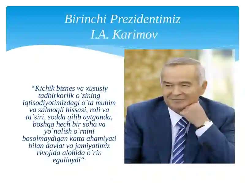 O‘zbekistonda biznesni rivojlantirish istiqbollari. 4