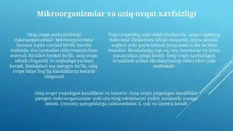 Oziq-Ovqat Xavfsizligining Ilmiy Nazariy Asoslari 4