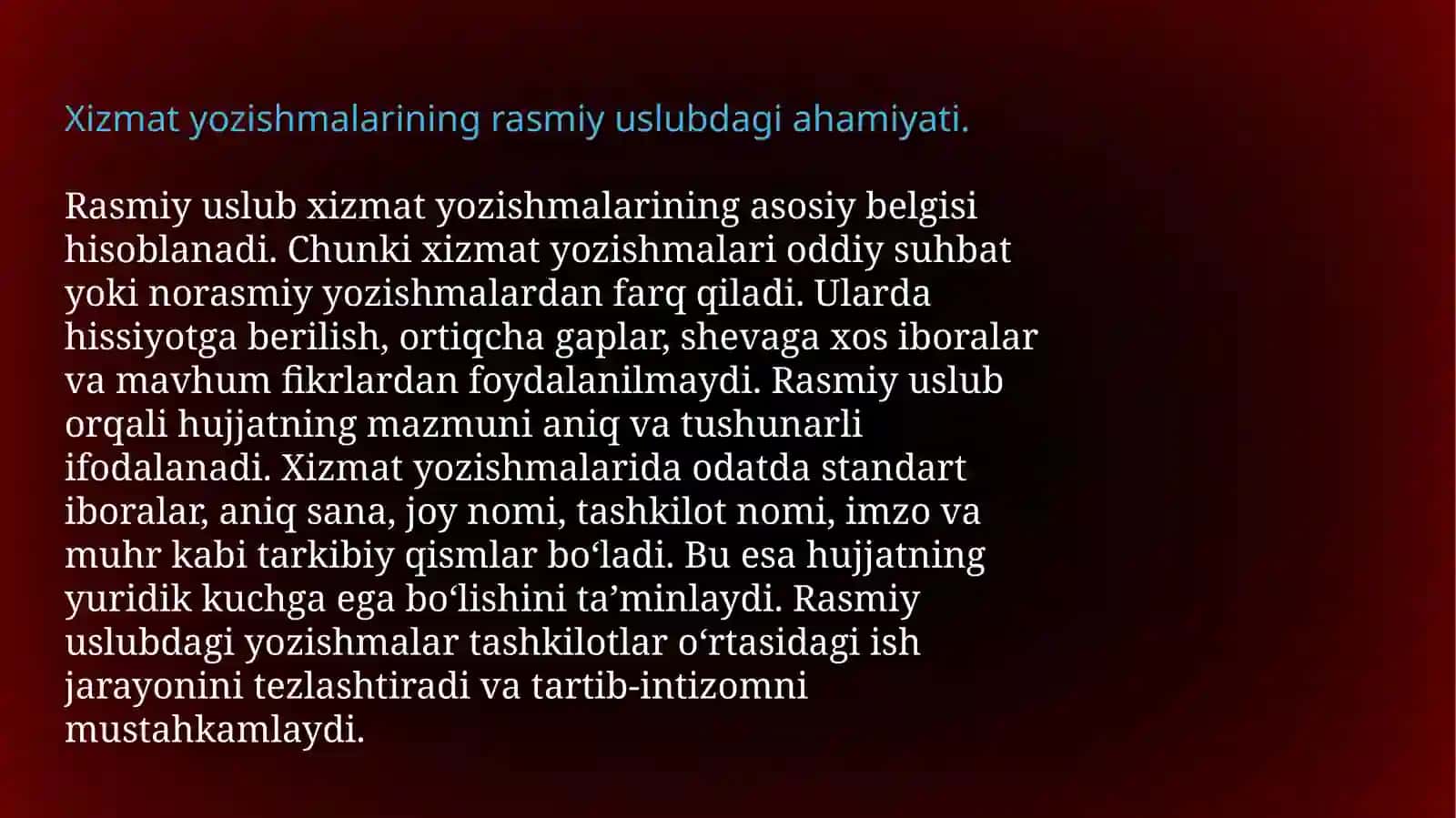 Xizmatyozishmalari 4