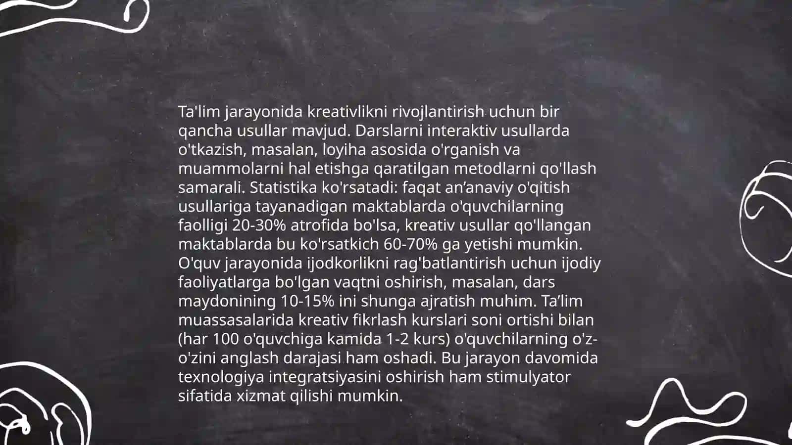 Kreativlik pedagogik faoliyatni rivojlantirishning asosiy omili sifatida 4