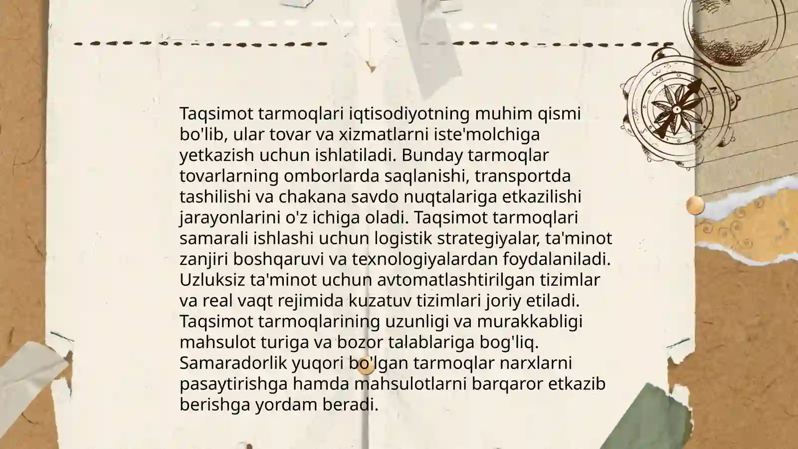 Taqsimot logistikasi 4