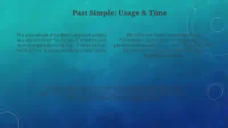 Past simple 4