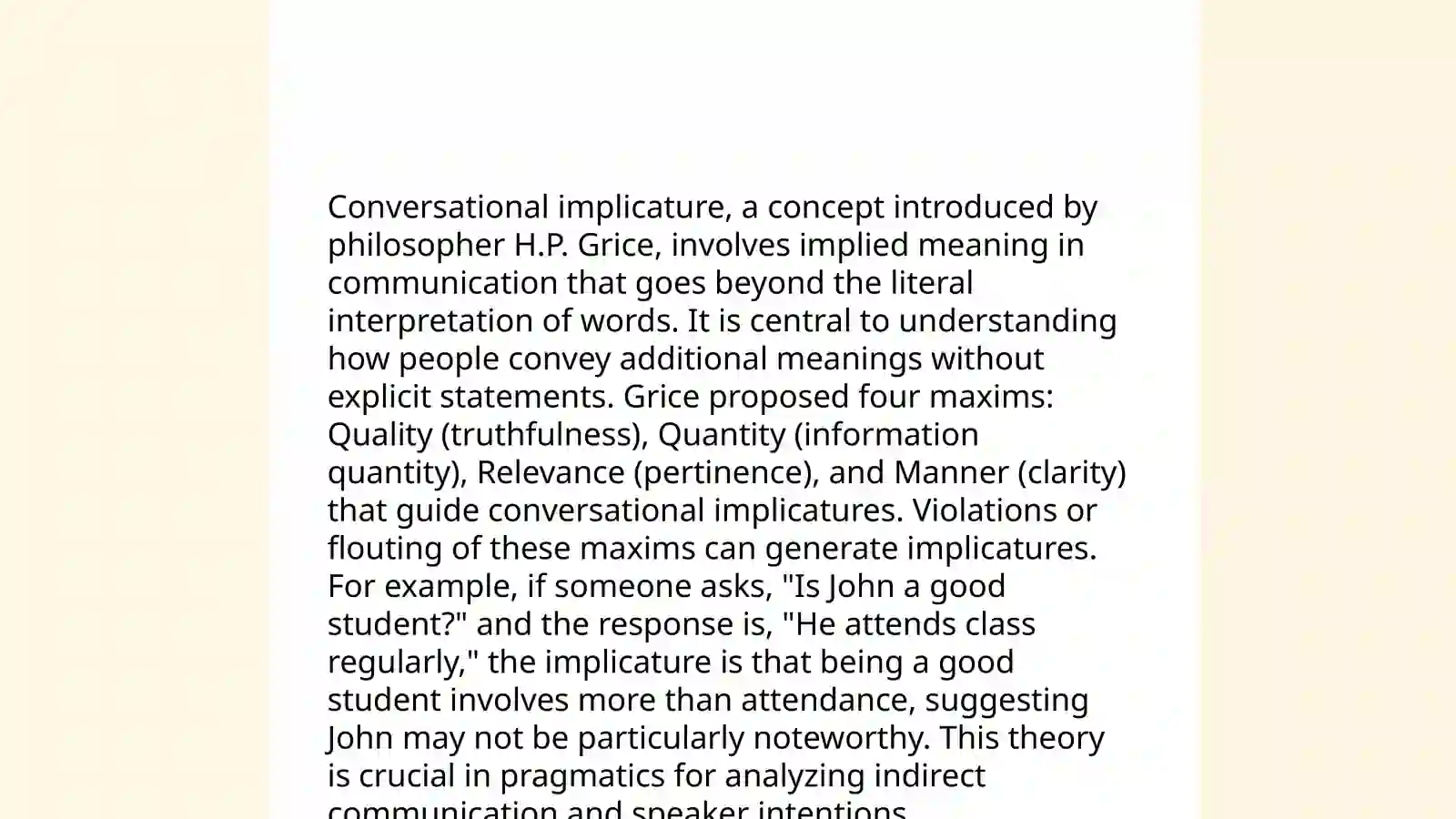 Pragmatical discourse 4